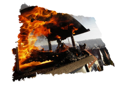 Kaminbrand Mündungsfeuer